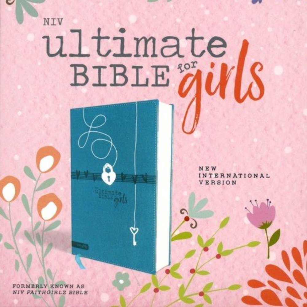 NIV Ultimate Bible for Girls--soft leather-look, teal - NWT